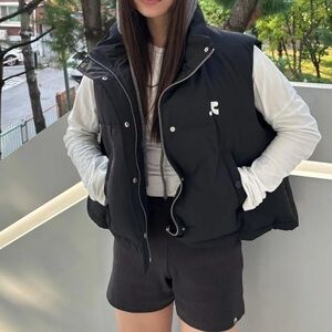 Korean Black Down Jacket Vest